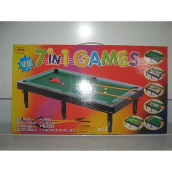 Більярд 20027 (18шт) 7 в 1 мал 57-32,5-4см