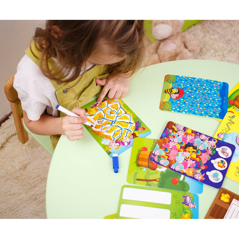 Фото, Видеообзоры гра настільна «пиши та витирай. ферма» vt5010-19