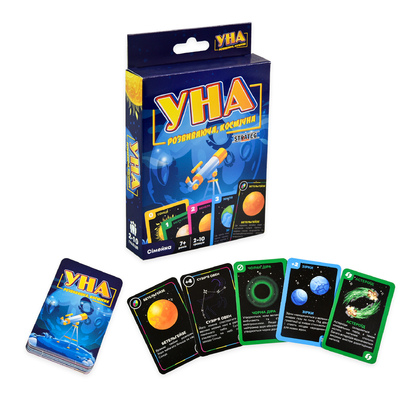 Фото, Відеоогляди настільна гра strateg уна космічна карткова українською мовою (30448)