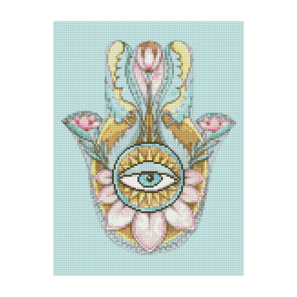 Фото, Відеоогляди алмазна мозаїка strateg преміум амулет у спокійних тонах 30х40 см hx012