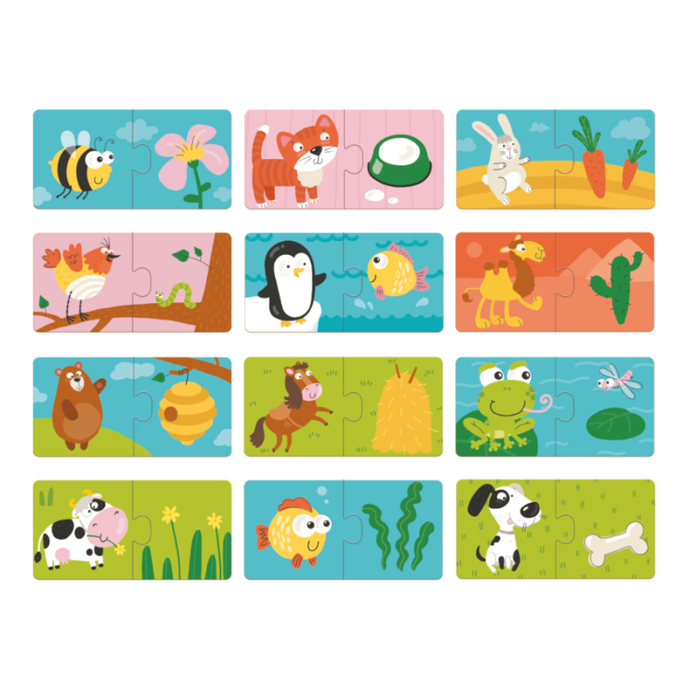 Фото, Відеоогляди пазл dodo хто що їсть