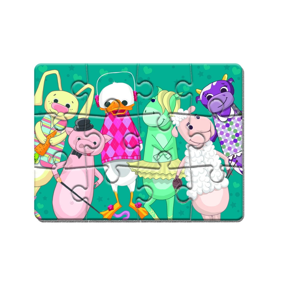 Фото, Відеоогляди магнітні пазли а5 «звірята» vt3301-01