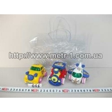 Набір машинок PVC 061 ABC (216шт) самолет, паровозик, в кульке, 8-6см