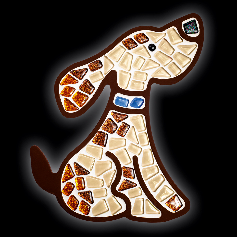 Фото, Видеообзоры набір для творчості скляна мозаїка «песик» для дітей mosaaro ma7005