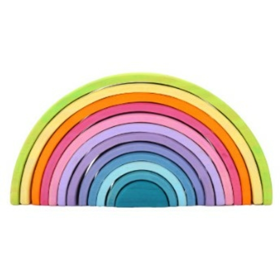 Разноцветный деревянный конструктор "Радуга"