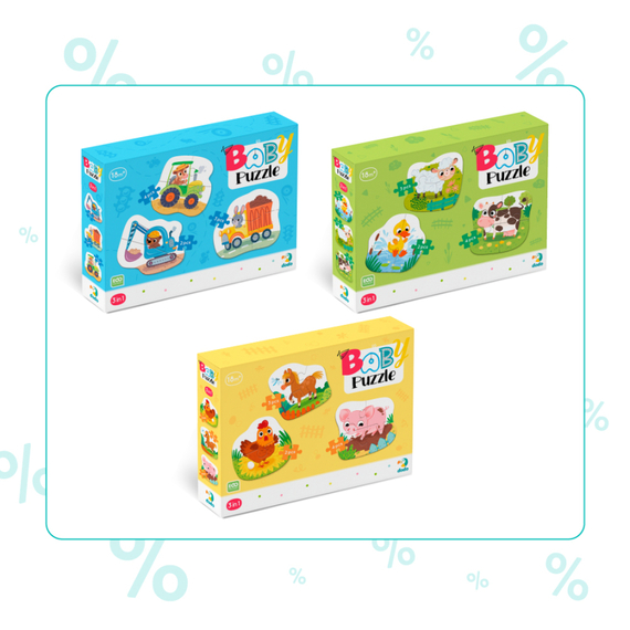 Набір пазлів 3в1 Dodo