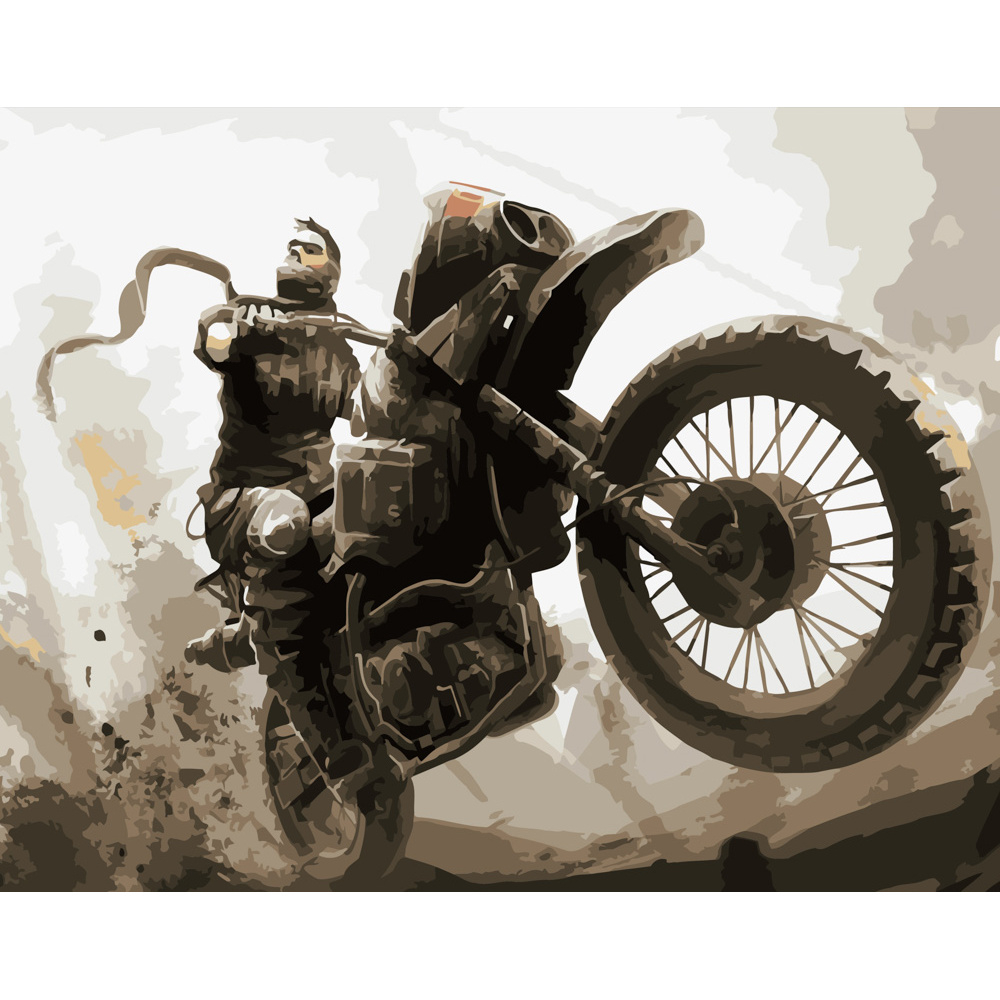 Фото, Відеоогляди картина за номерами strateg преміум примарний гонщик розміром 40х50 см (dy206)