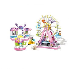 Характеристики Конструктор COGO Парк атракціонів 4546 Різнокольоровий 610 деталей + міні-фігурки