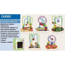 Деревян.серпантинка CLR302 (120 шт)5 мікс, в корбці 10.5*10.5*13.5 см
