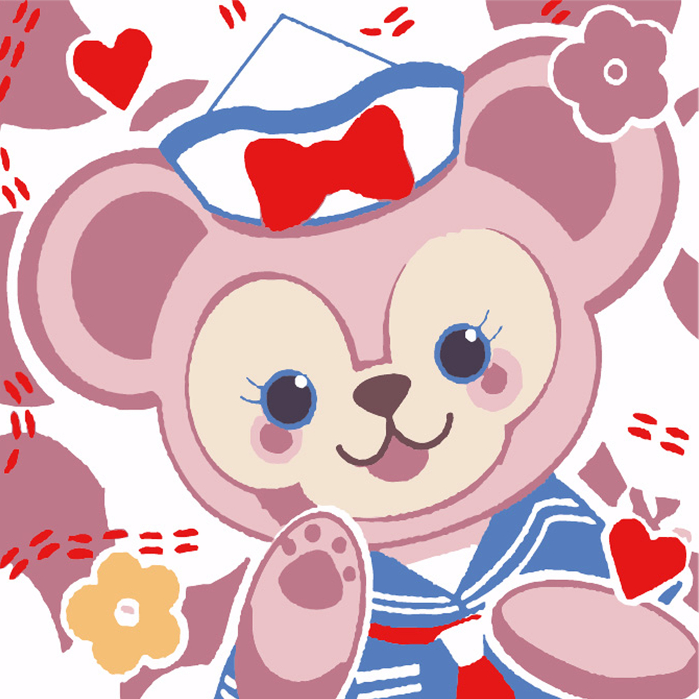 Фото, Видеообзоры картина за номерами strateg ведмедик-морячок розміром 20х20 см (hh5076)