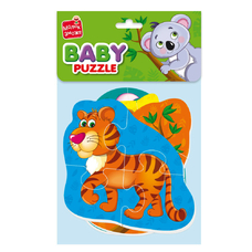 Гра розвиваюча Vladi Toys м'які бейбі пазли Малюк зможе «Тигреня та друзі»