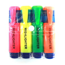 Набір текст маркерів, 4 кол., Арт.158-4PVC (highlighter), Імп