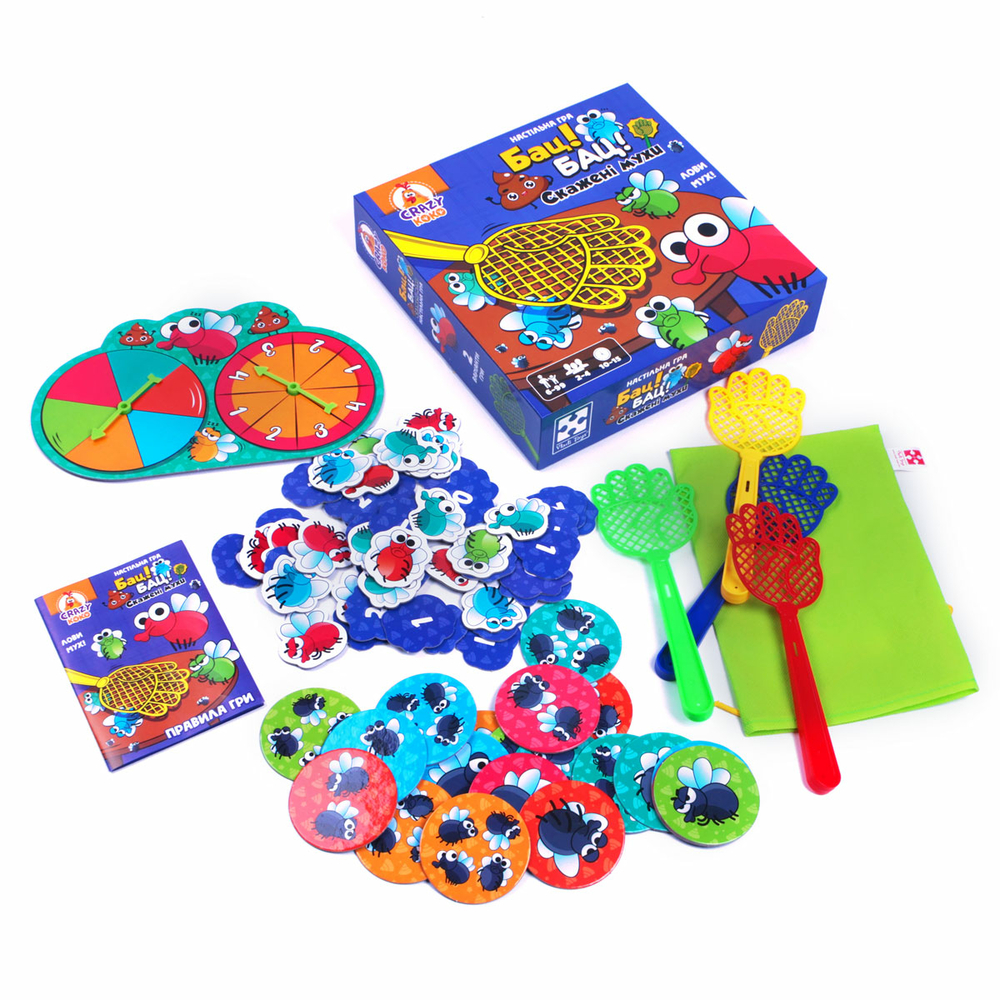Фото, Видеообзоры гра настільна vladi toys розважальна. бац! бац! скажені мухи vt8055-37