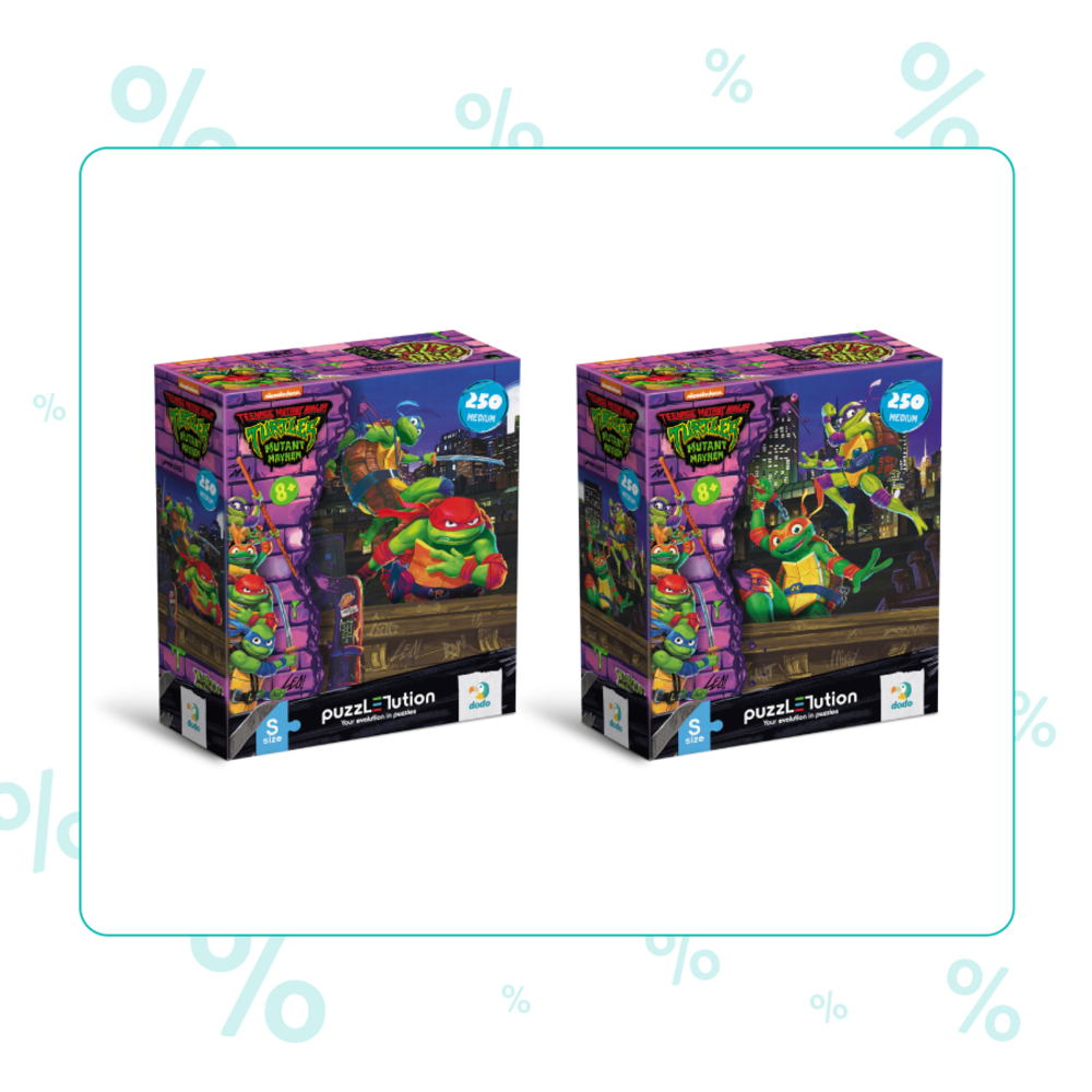 Фото, Видеообзоры набір пазлів dodo medium-s tmnt