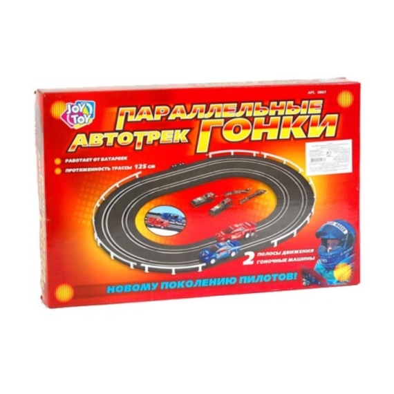 Трек 0807 (36шт/2) длина трассы 125 см, в коробке 39*25*5см