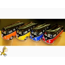 Машинка автобус KT5376W VOLKSWAGEN CLASSICAL BUS BLACK TOP(1962) метал.инерц.откр.дв.1:32 кор/96/