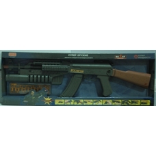 Автомат ZYC 0055 (36шт) вібро, звук, світло, гільзи, на бат-ке, в кор-ке, 65-22-5см