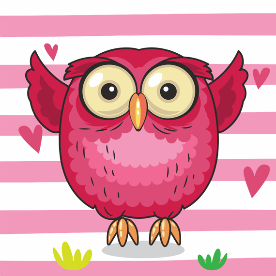 Картина за номерами Strateg ПРЕМІУМ Червона сова з лаком та з рівнем розміром 30х30 см (ES-0820)