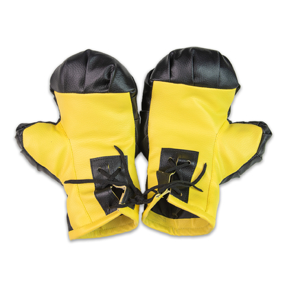 Фото, Видеообзоры боксерські рукавички new strateg жовто-чорні (2079)