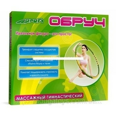 Обруч M 0249 (12шт) гімнастичний масажний пластик 95см 1,6 кг