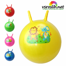 Мяч 45см роги BT-PB-0122 животные 4рис.4цв.380г /60/