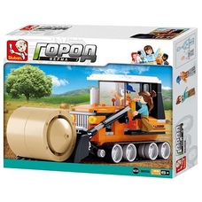 Конструктор SLUBAN M38-B0558 (32шт) ферма, бульдозер, фигурки, 165дет, в кор-ке, 28,5-23,5-5,5см