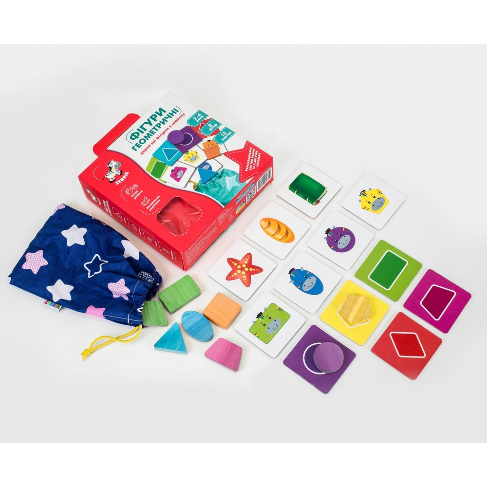 Фото, Видеообзоры гра з дерев'яними фігурками «фігури геометричні» zb2001-02