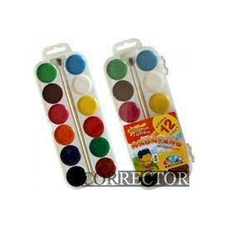 Акварель мед.н/сух.12кол.з пенз 809350 Лідер