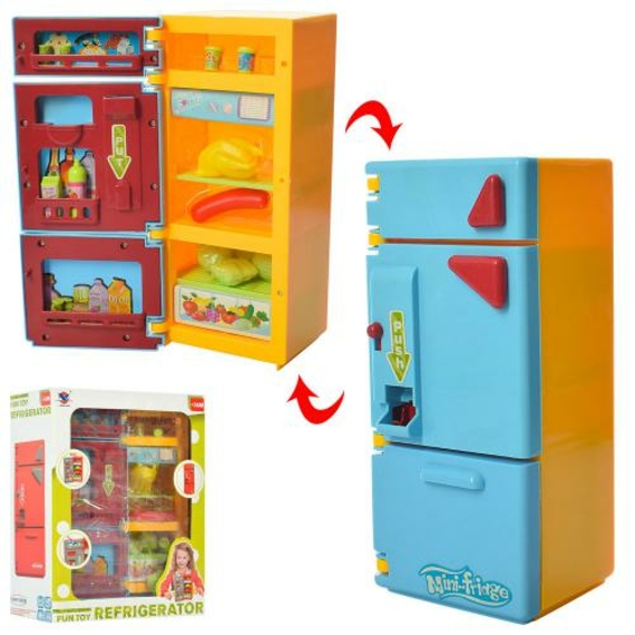 Холодильник XS -14006-1 з продуктами у коробці