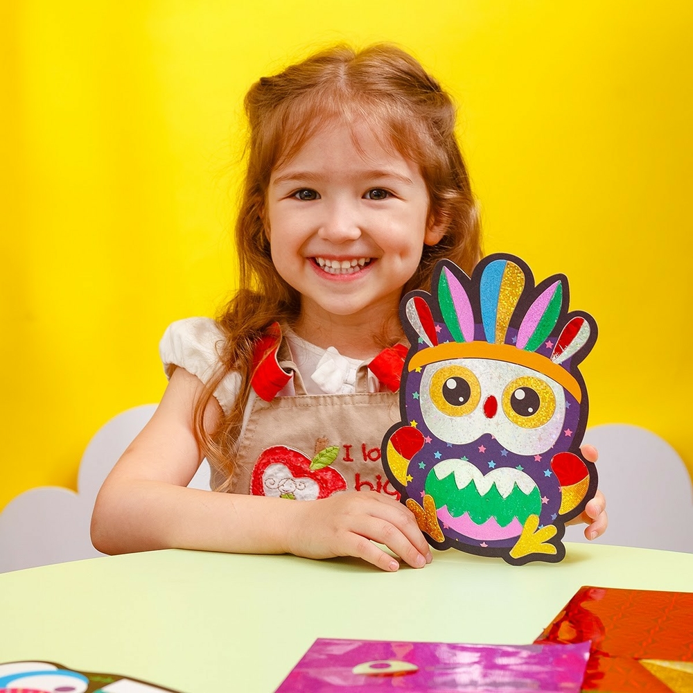 Фото, Видеообзоры набір для творчості з фольгою «foil craft. птахи» vladi toys vt4433-12