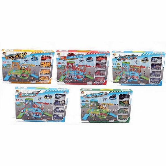 Гараж Y501/502/503/504/505 (Y501/2/3/4/5) (48шт/2) 5 видов, в коробке 39*26*6см