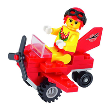 Конструктор BRICK 1207 (320шт) самолет, фигурка, 25 дет, в кор-ке, 9,5-7-4,5см