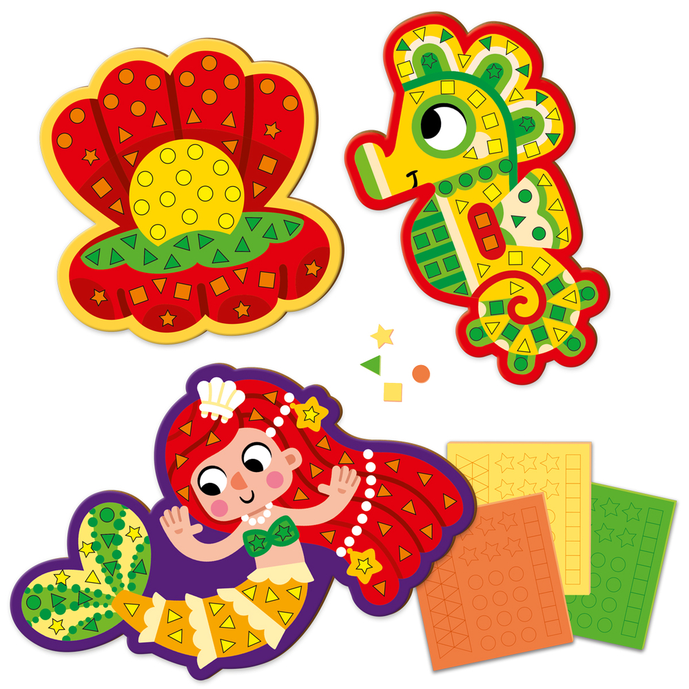 Фото, Відеоогляди набір для творчості roter käfer м'яка мозаїка. русалонька. rk8010-07