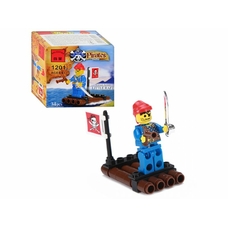 Конструктор BRICK 1201 (360шт) плот, пират, 34 дет, в кор-ке, 7-7-4,5см
