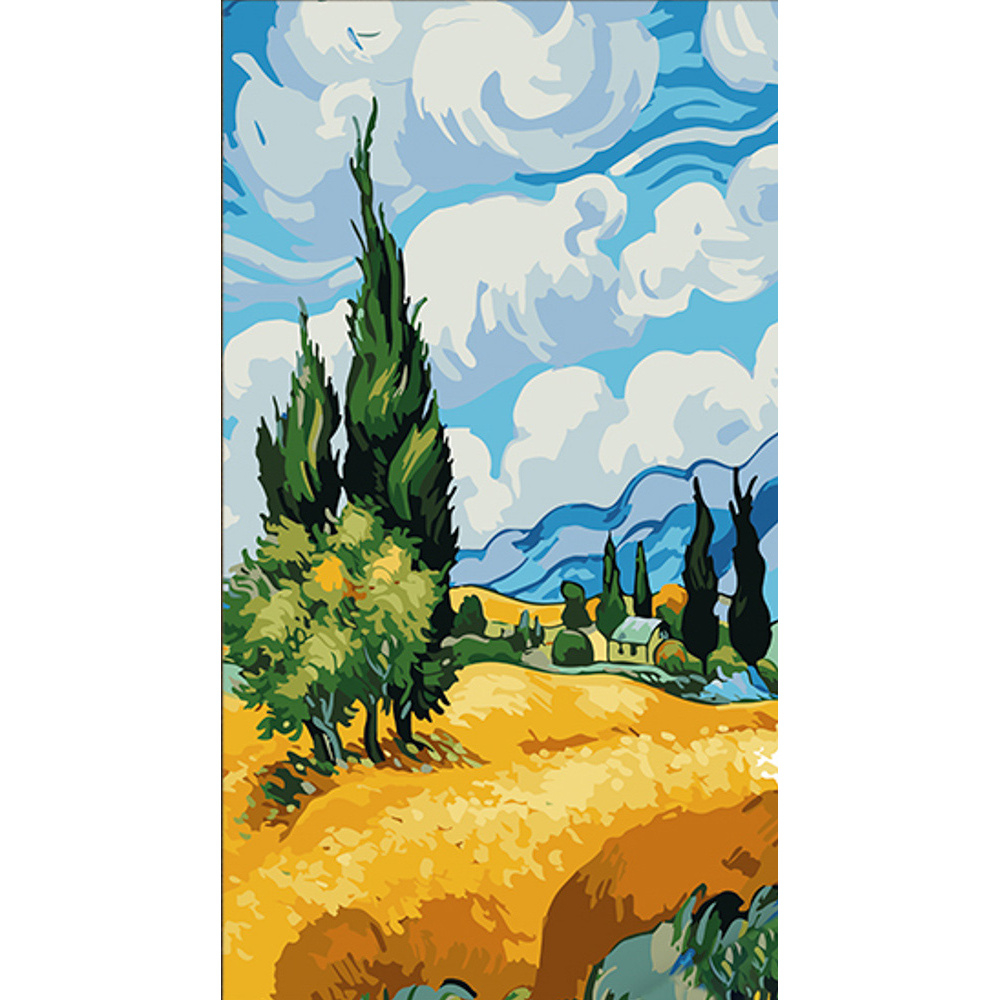 Фото, Видеообзоры картина за номерами strateg пшеничне поле розміром 50х25 см (ww165)