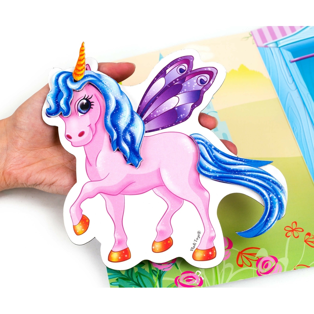 Фото, Відеоогляди гра магнітна одягалка «єдиноріг» в папці vladi toys vt3204-27