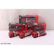 Пожежна техніка 559-4A (144шт/2) 1:60, 3 вида, в кор.15*6*4см