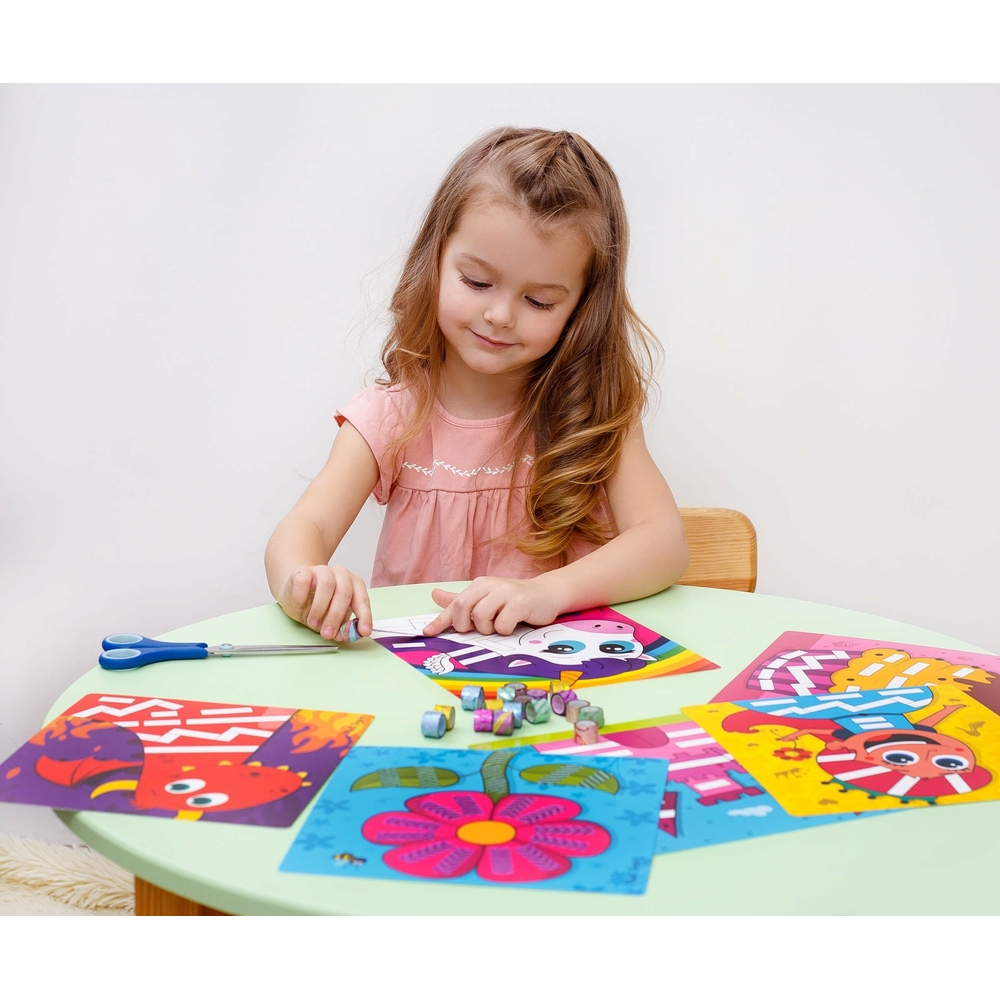 Фото, Видеообзоры набір для творчості з декоративним скотчем «sticky strips. єдиноріг» vladi toys vt4433-03