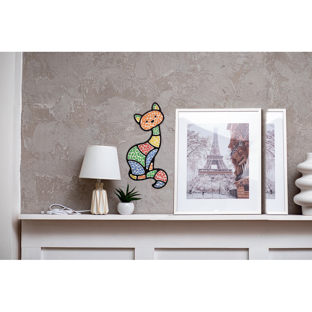 Фото, Видеообзоры набір для творчості скляна мозаїка «кіт» mosaaro ma3002