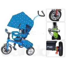 Велосипед M 0216 (1шт) EVA Foam, три колеса, голубий