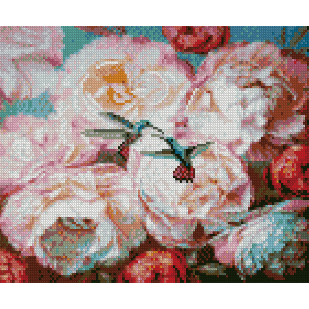 Фото, Відеоогляди алмазна мозаїка strateg преміум ніжність піонів 30х40 см hx085