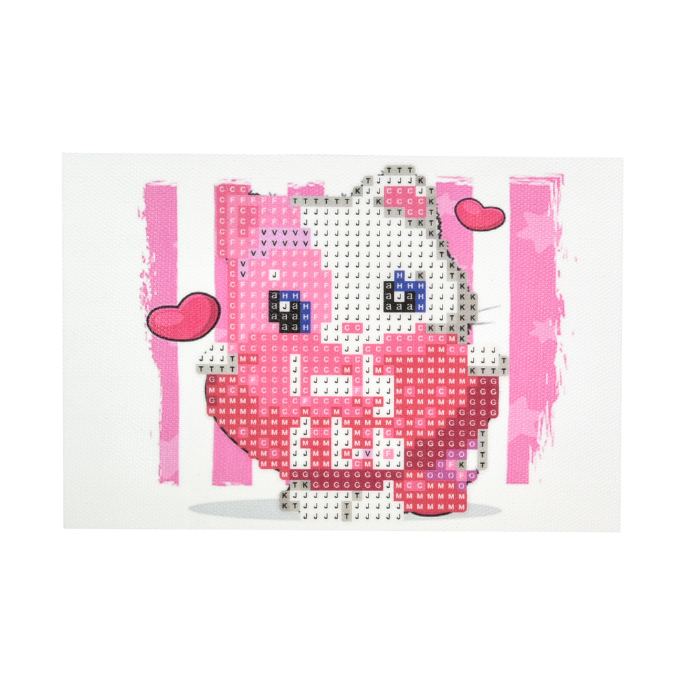 Фото, Видеообзоры алмазна мозаїка strateg преміум симпатичний кіт із кулькою без підрамника розміром 10х15 см (yab28642)