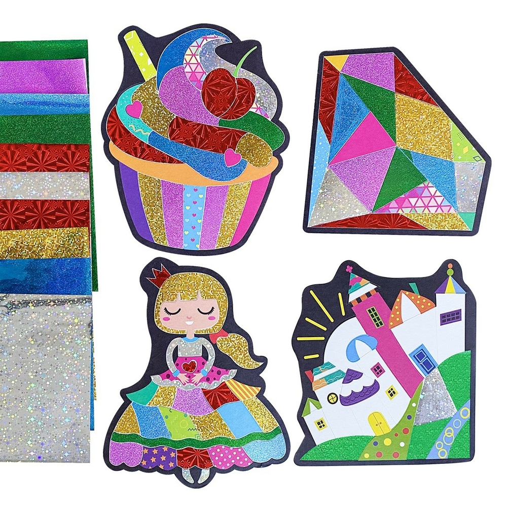 Фото, Видеообзоры набір для творчості з фольгою «foil craft. принцеса» vladi toys vt4433-11