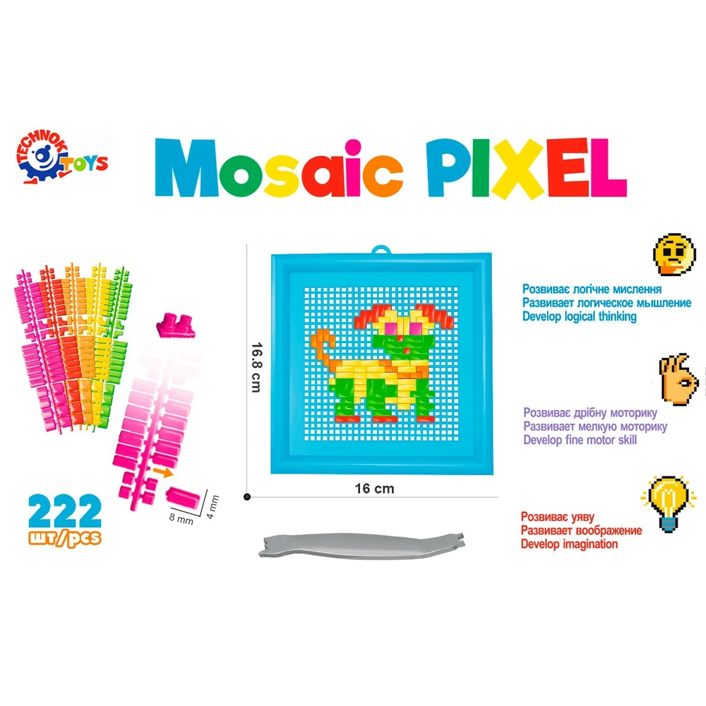 Фото, Видеообзоры іграшка "мозаїка технок", арт.7297