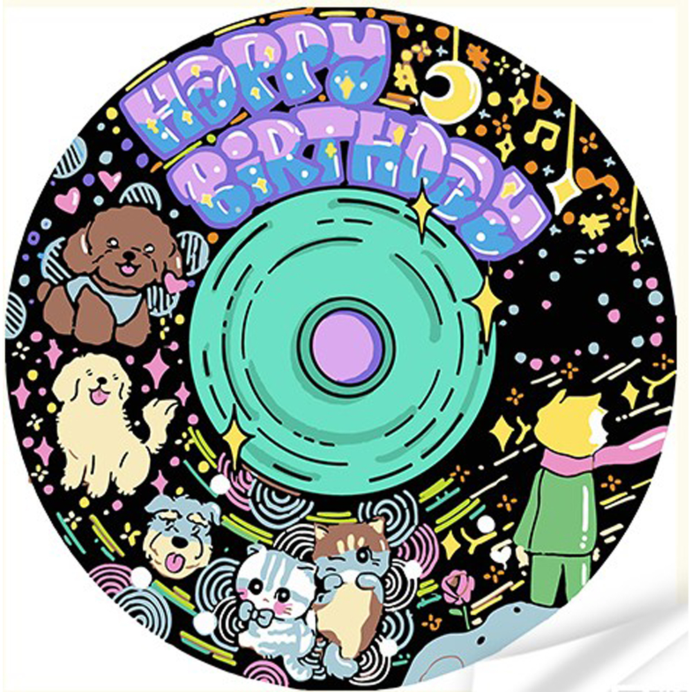 Фото, Видеообзоры вініл за номерами strateg преміум дружнє свято собак та котів розміром 30х30 см (gp-14)