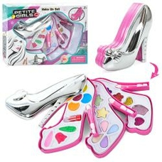 Косметика 14043А1 (48шт) туфелька, тіні помада, блиск, пензлики, в коробці Косметика 14043А1 (48шт) туфелька, тіні помада, блиск, пензлики, в коробці