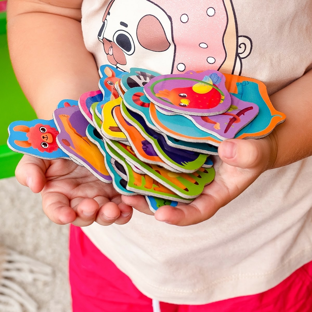 Фото, Видеообзоры набір магнітів «зоопарк» vt3106-25