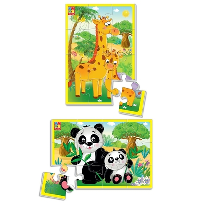 Фото, Відеоогляди м'які пазли а5 «тварини зоопарку» vt1103-45