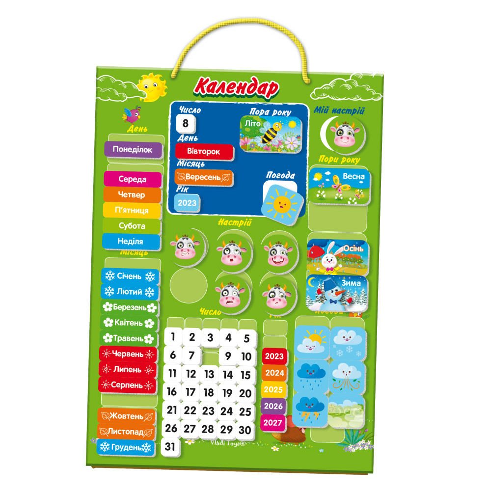 Фото, Відеоогляди магнітний календар vt5555-04