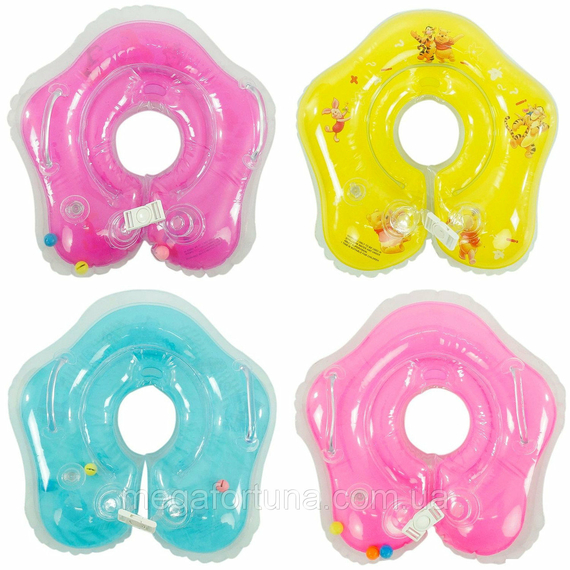 Круг для купання малюків 466-966 А (120) з ручками, 9 видів, в кульку
